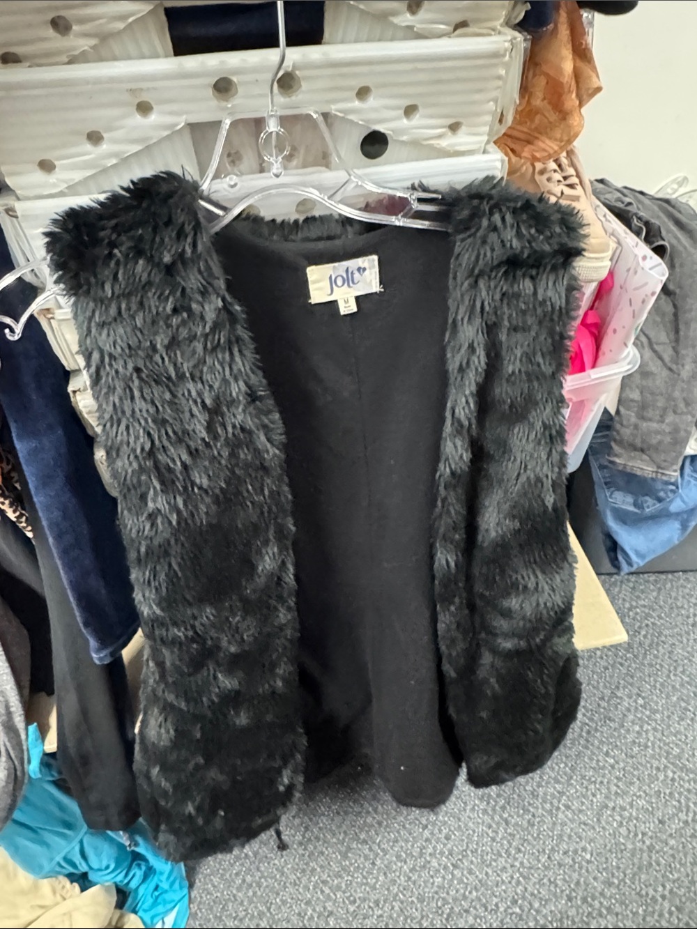 Jolt faux fur vest M // 080313
